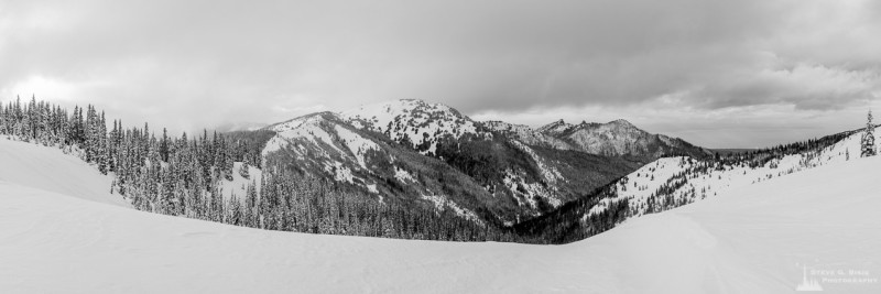 Winter Panorama, Hurricane Ridge, Olympic National Park, Washington, 2016