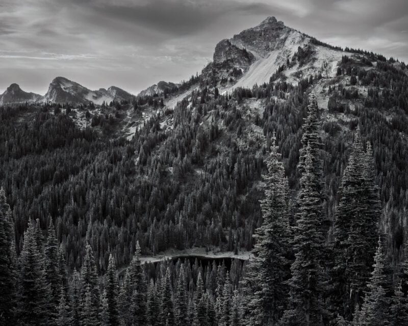 The Majesty of Dewey Peak: A Black and White Landscape, 2022