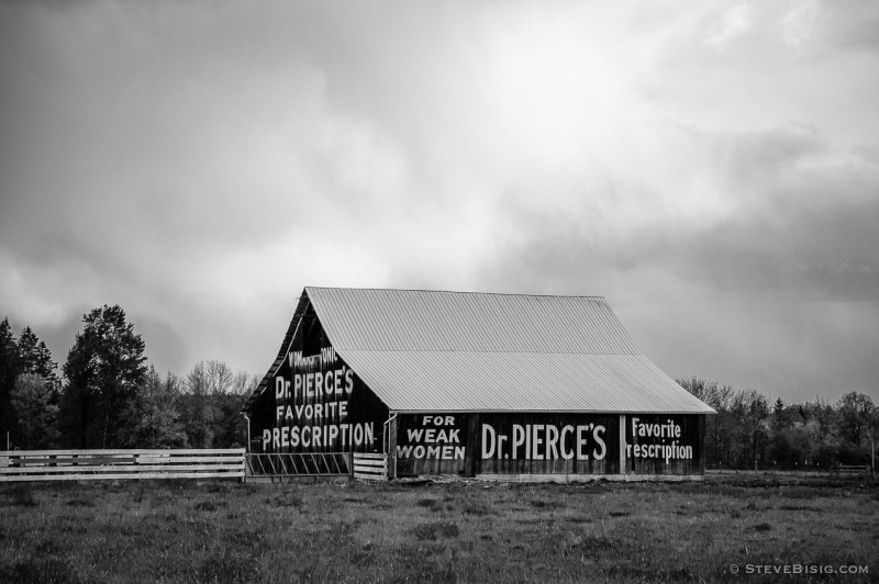 Barn with Dr. Pierce’s Favorite Prescription Advertisement, Toledo, Washington, 2010