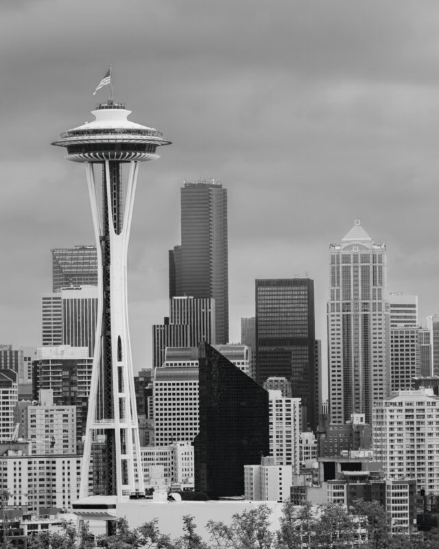 A Seattle Icon Reimagined: The Space Needle in Black and White, 2014