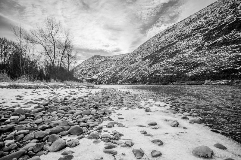 Winter on the Yakima River, Kittitas County, Washington, 2013